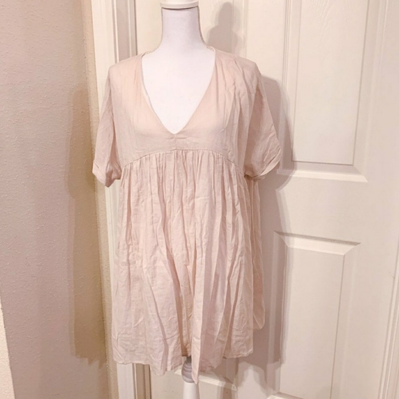 cream tunic dress